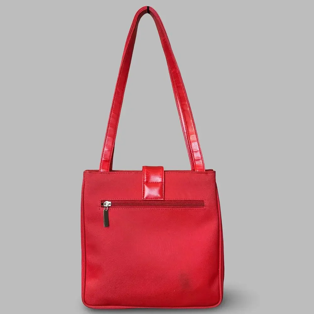 Vintage GUESS Red Shoulder Bag – Authentic Y2K Era